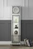 ACME Noralie GRANDFATHER CLOCK W/LED Mirrored & Faux Diamonds AC00354