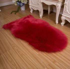 New Carpet Plush Soft Sheepskin Bedroom Carpet Imitation Wool Pad Long Hair Bedside Mat Sofa Cushion Rugs Living Room Fur Carpet (Color: PD3002, size: 75x120cm)